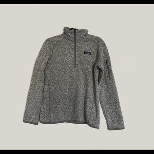 heather grey patagonia crew neck / turtle neck.